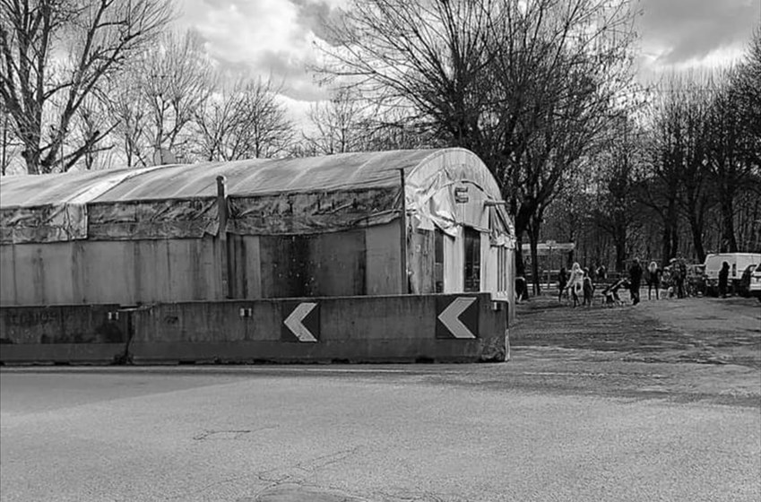 Il capannone al Foro Boario