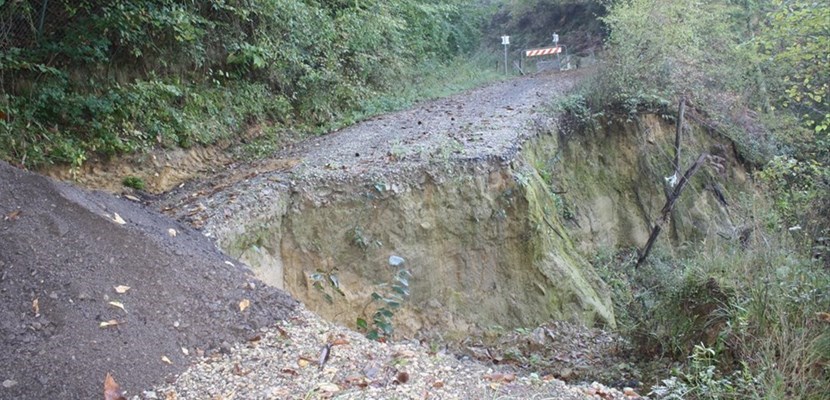 La maggiore frana sulla Panoramica