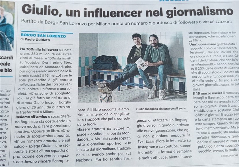 L'articolo de La Nazione