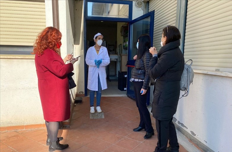 Il sopralluogo di oggi