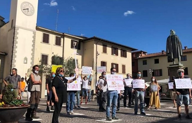 Il Flash Mob che si tenne a Vicchio qualche tempo fa