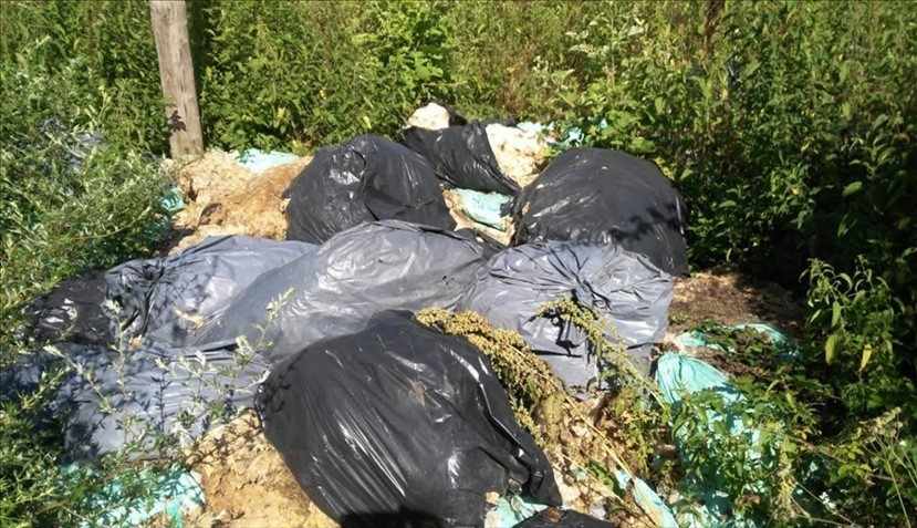 I sacchi abbandonati