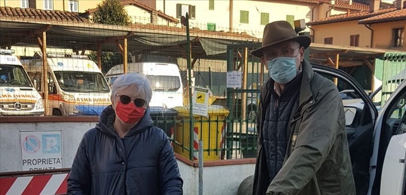 Adriano Borgioli nella sua ultima consegna dell'altro giorno