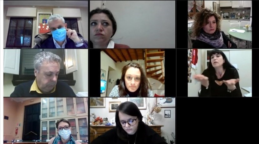 La seduta nel momento dell'intervento dell'assessore Becchi