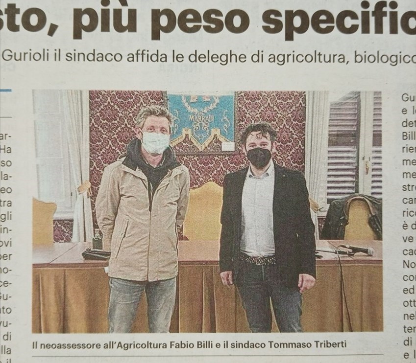 La pagina della Nazione di oggi con l'articolo sul cambio di assessore