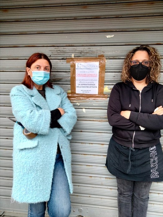 Alcune foto della protesta