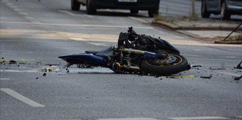 Incidente moto. Foto di repertorio