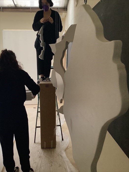 Allestimento della mostra