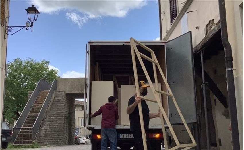 Allestimento della mostra