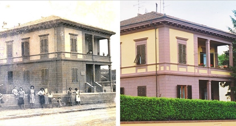 Un confronto. La villa com'era e com'è