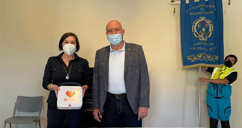 Il defibrillatore donato