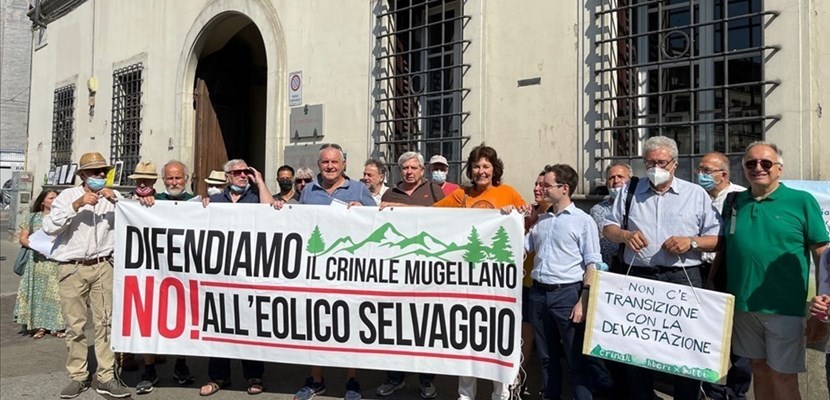 Il presidio in corso a Firenze