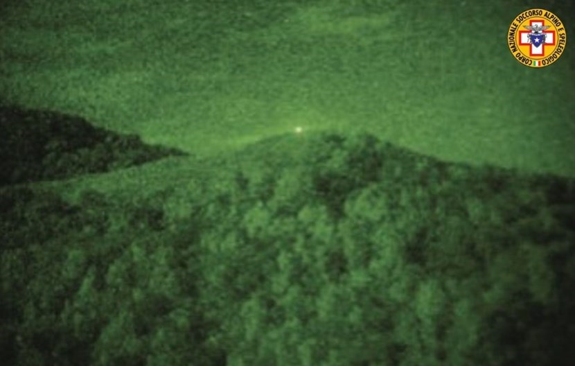 Ricerche con termocamera. Foto di repertorio