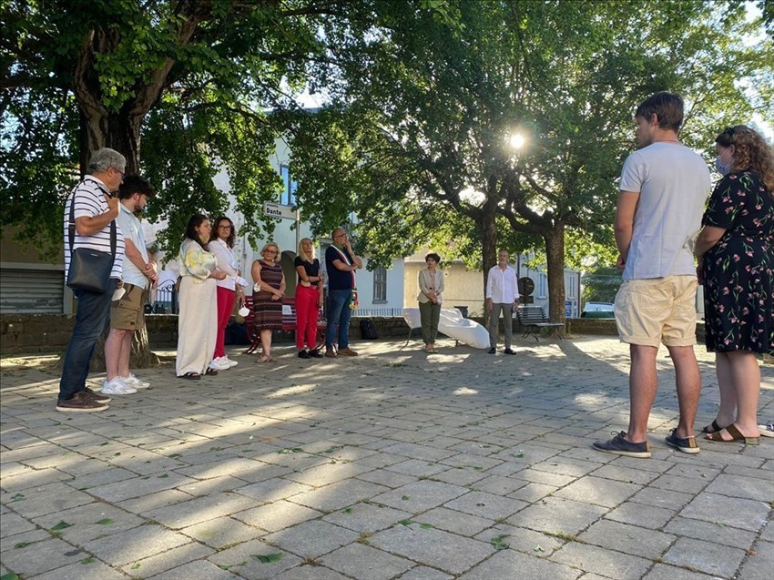 La panchina arcobaleno a Vicchio