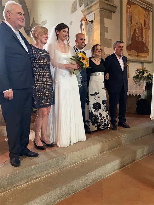 Gli sposi con i propri genitori