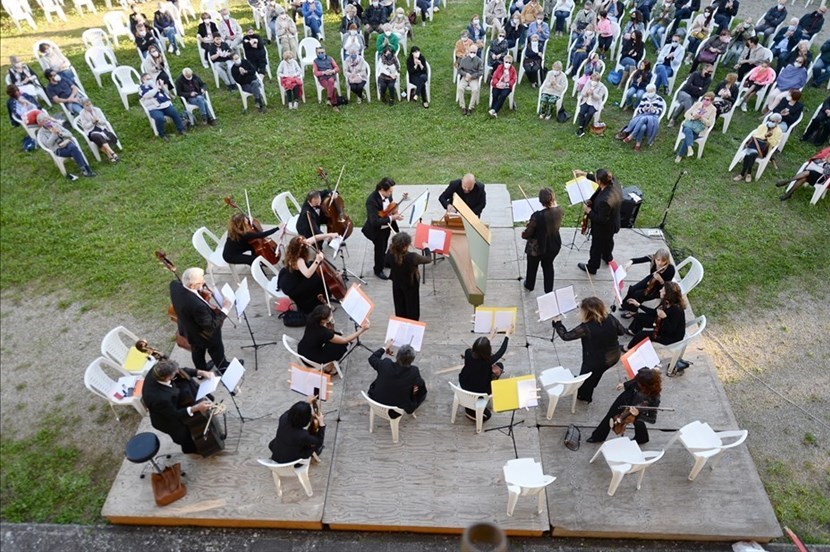 Una bella foto di una esibizione a Villa Pecori
