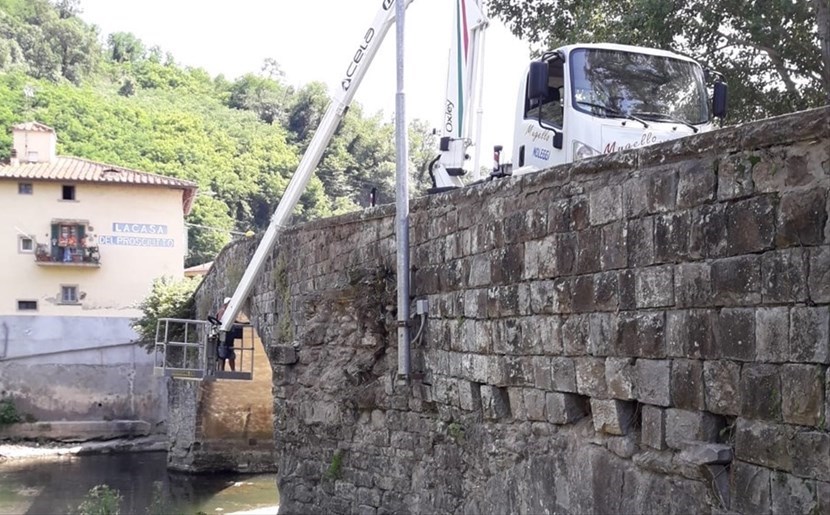 I lavori al Ponte a Vicchio