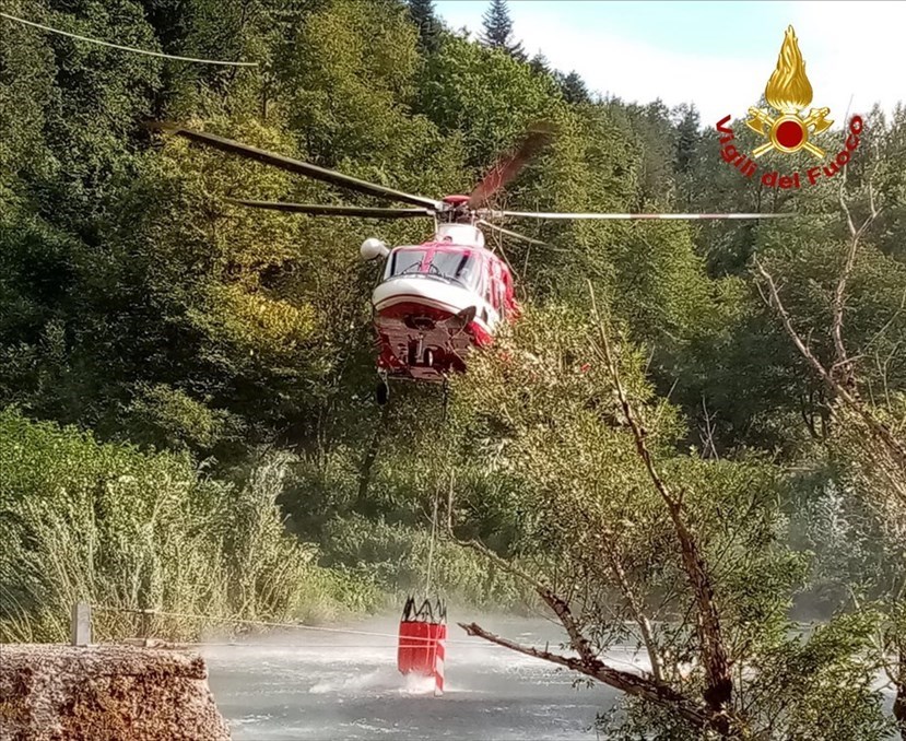 L'intervento a Marradi