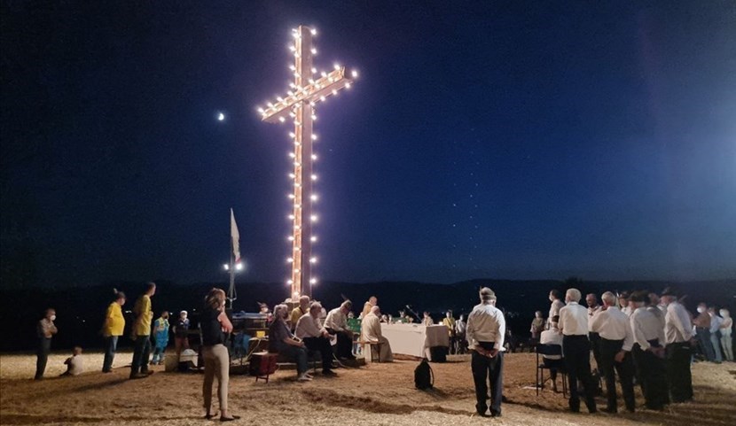 La suggestiva celebrazione ai Crocioni