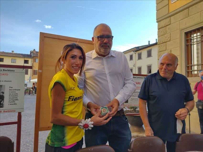 La campionessa ieri a Vicchio