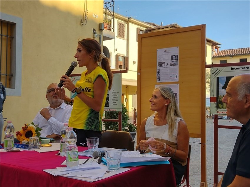 La campionessa ieri a Vicchio