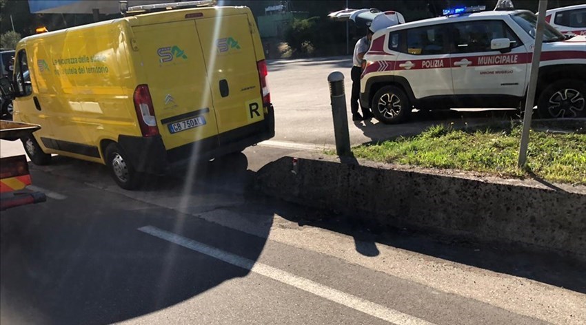 I mezzi di soccorso sul posto