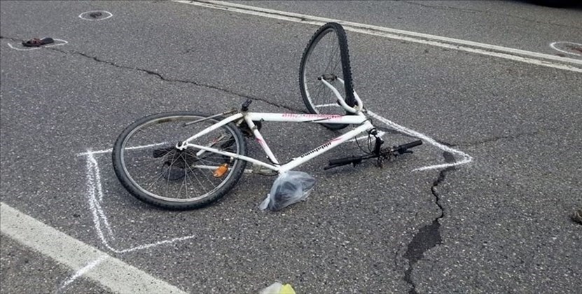 Incidente in bici. Foto di repertorio