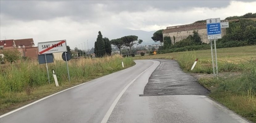 L'asfalto sulla Sp 37