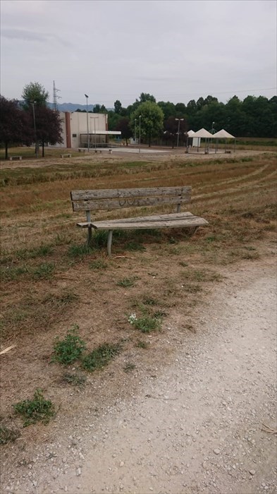 Le panchine in questione, alcune hanno ceduto altre sono ormai 'scalzate'