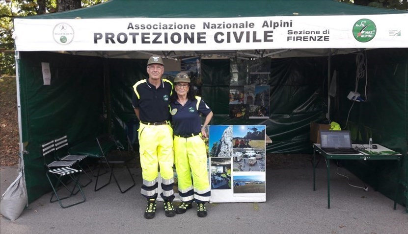 Gli Alpini allo stand della Fiera Agricola