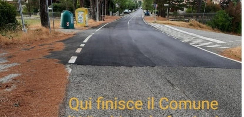 Il confine tra i comuni