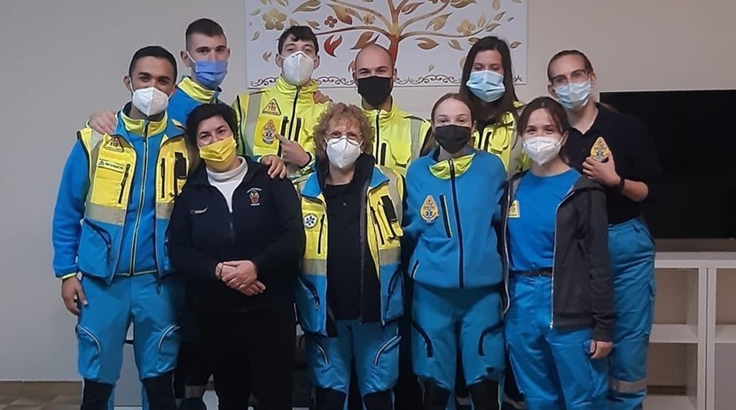 I giovani volontari di San Piero al corso soccorritori. 'La meglio gioventù'. Foto del Giorno