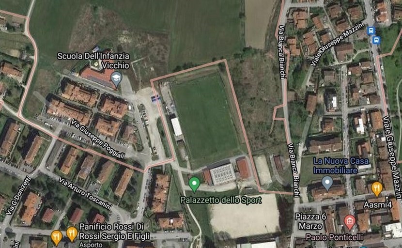 L'area di Vicchio interessata