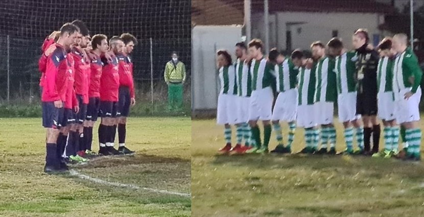 Le due squadre in campo