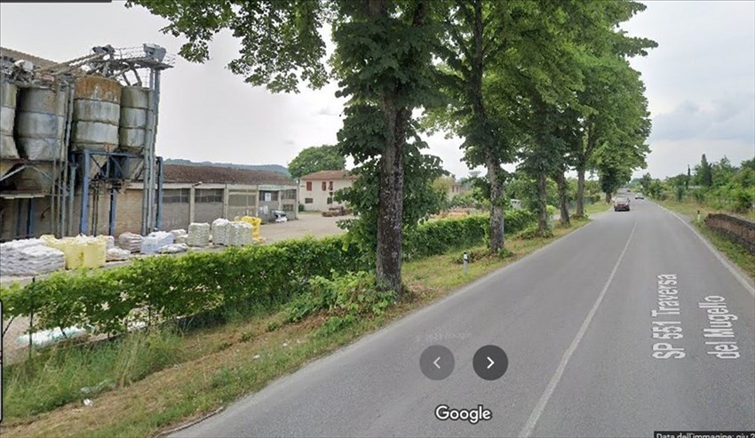 Il tratto di strada dove più o meno è avvenuto l'incidente