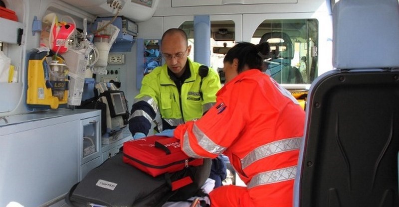 Il 118 in azione. Foto di repertorio