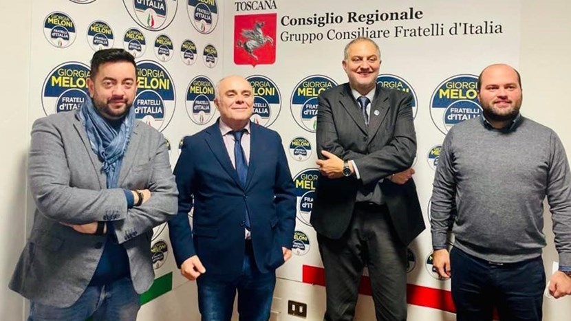 Da sinistra Torselli, Laici, Giannelli e Gemelli