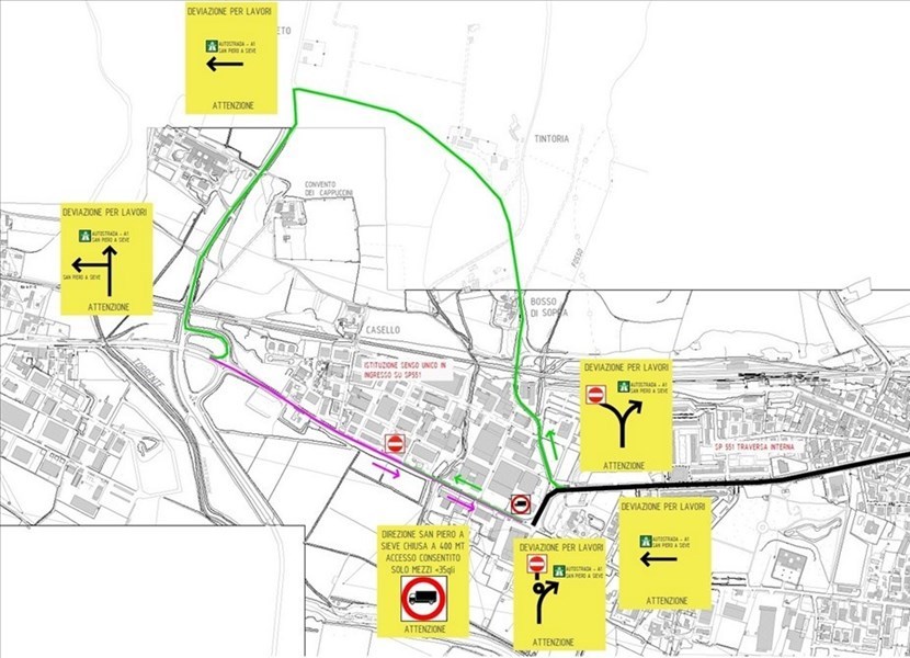 Variazioni della circolazione a Borgo