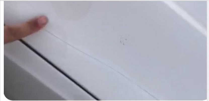 L'auto graffiata a Borgo