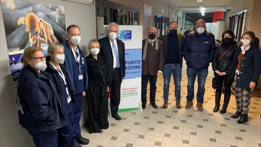 Giani in visita all'hub di Borgo