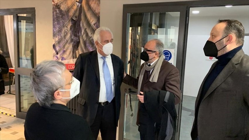 Giani in visita all'hub di Borgo