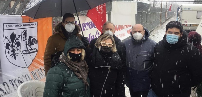 Consiglieri di SiAmo Marradi con il consigliere metropolitano Gandola