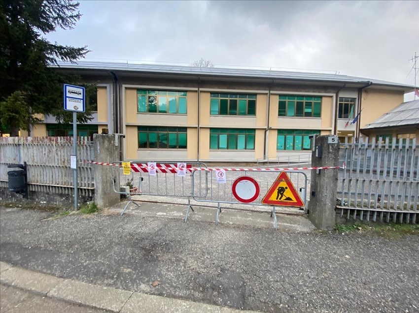 L'area dove è caduto il cancello