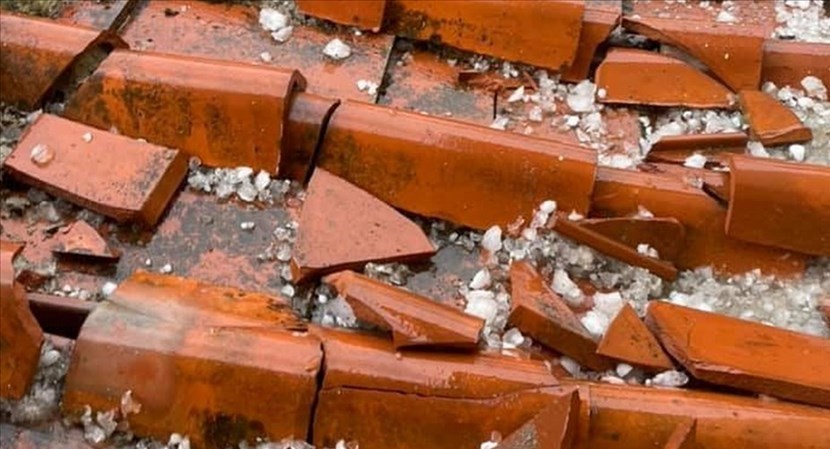 I danni della grandinata