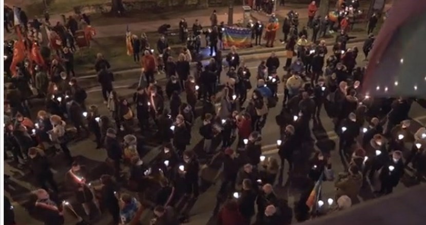 La fiaccolata a Borgo