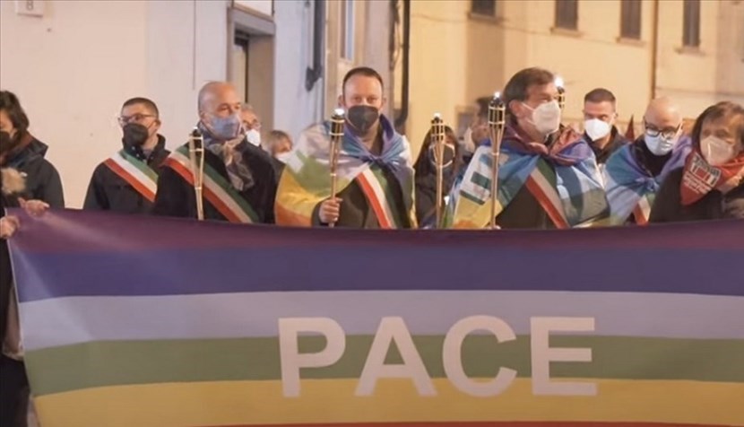 Sindaci e amministratori del Mugello alla fiaccolata