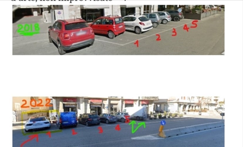 La sosta in Piazza Martiri della Libertà a Borgo