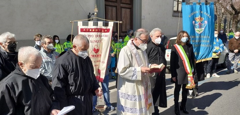 L’inaugurazione della nuova autoambulanza