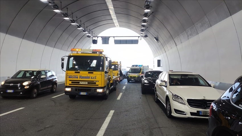 L'incidente nel nuovo tratto A1