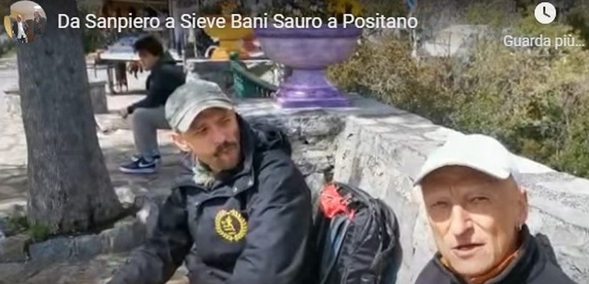 Un frame dell'intervista al mugellano Bani